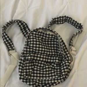 Gingham mini backpack